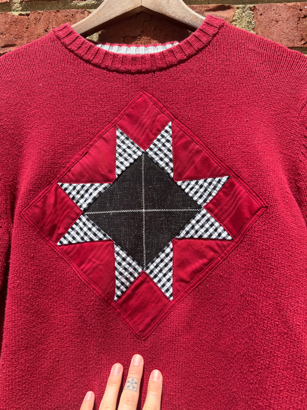 Quilted Sawtooth Star Sweater